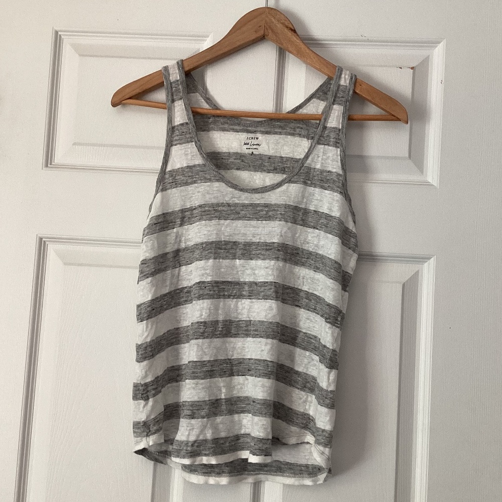 J crew linen tank